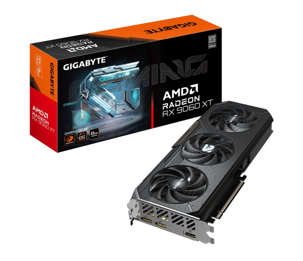 GIGABYTE Radeon RX 9060 XT Gaming OC 8GB GDDR6 GV-R9060XTGAMING OC-8GD - 1339801 - zdjęcie